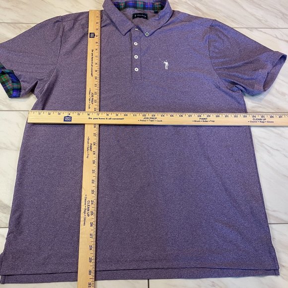 William Murray Performance Golf Polo Heathered Purple XL - Picture 7 of 7